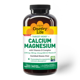 Calcium Magnesium with Vitamin D Complex – 360 Capsules