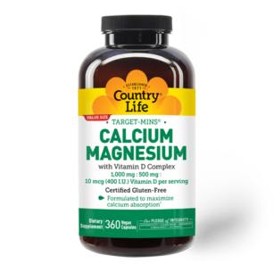 Calcium Magnesium with Vitamin D Complex – 360 Capsules