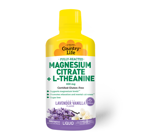 Magnesium Citrate + L-Theanine Lavender Vanilla Liquid