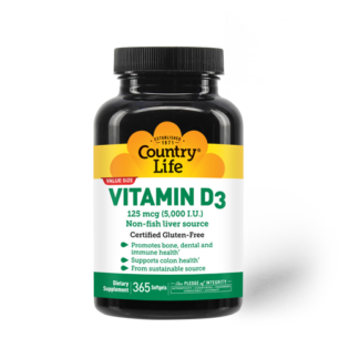 Vitamin D3 5,000 I.U. – 365 Softgels