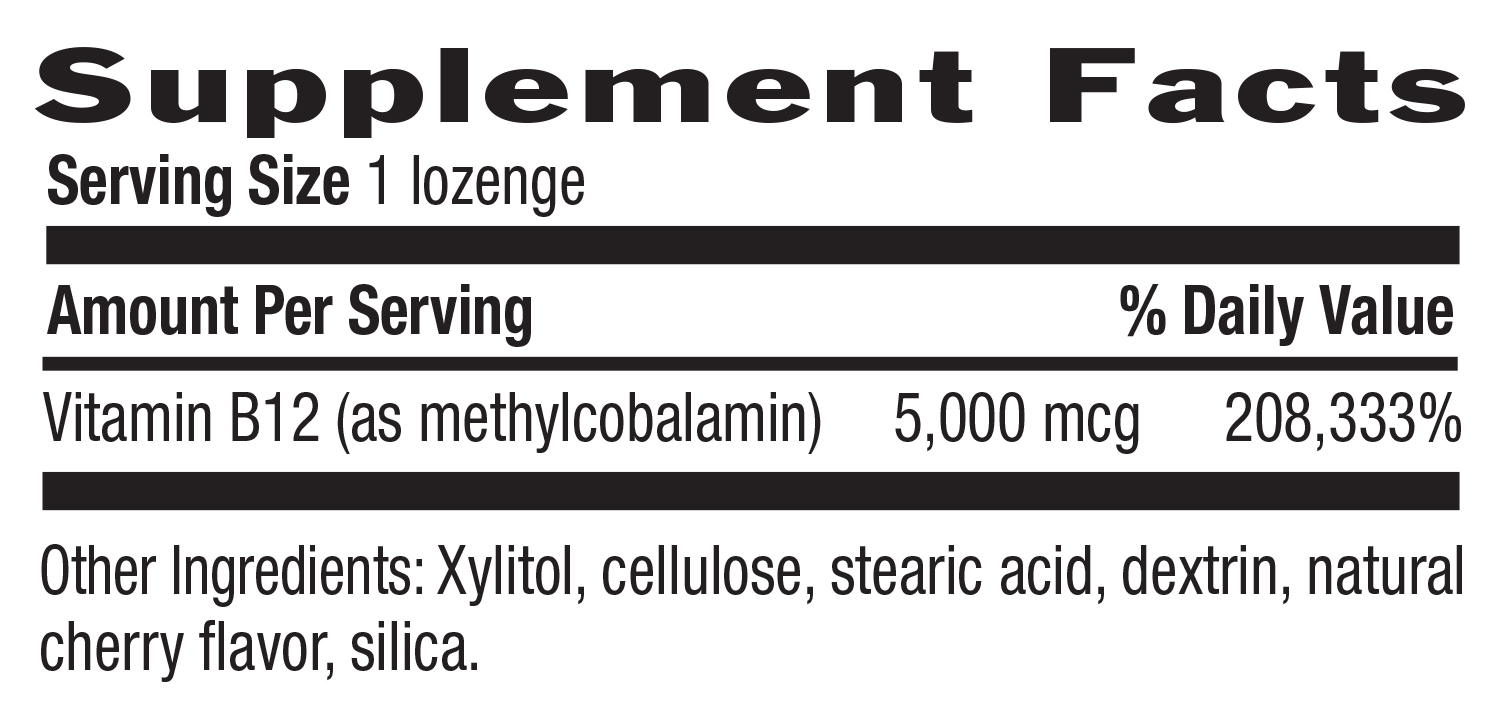 Methyl B-12 Lozenges 1,000 mcg