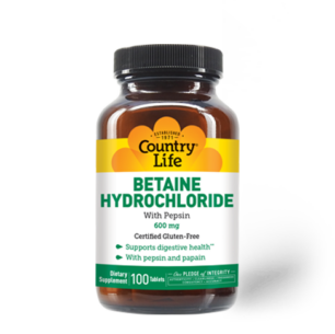Betaine Hydrochloride – 100 Tablets
