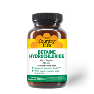 Betaine Hydrochloride – 100 Tablets