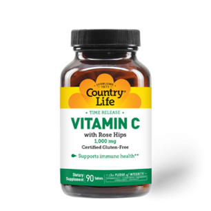 Time Release Vitamin C with Rose Hips – 90 Tablets