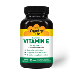 Natural Vitamin E – 400 I.U. – 180 Softgels