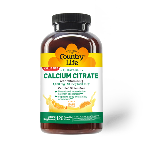 Calcium Citrate with Vitamin D3 Chewable Wafers