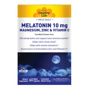 Melatonin 10mg – with Magnesium, Zinc and Vitamin C – 60 Capsules